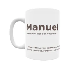 Taza - Manuel Regalo original y funcional. Taza personalizada con significado, actitud y amor.