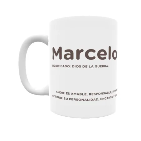 Taza - Marcelo Regalo original y funcional. Taza personalizada con significado, actitud y amor.