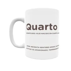 Taza - Quarto Regalo original y funcional. Taza personalizada con significado, actitud y amor.