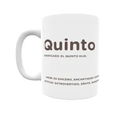 Taza - Quinto Regalo original y funcional. Taza personalizada con significado, actitud y amor.