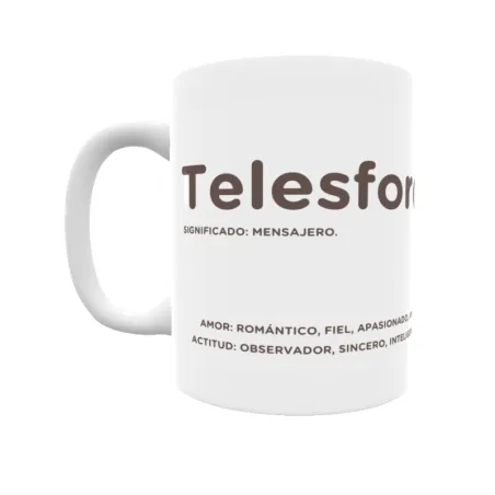 Taza - Telesforo Regalo original y funcional. Taza personalizada con significado, actitud y amor.