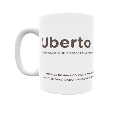 Taza - Uberto Regalo original y funcional. Taza personalizada con significado, actitud y amor.