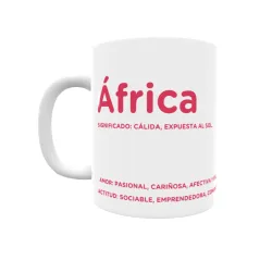 Taza - África Regalo original y funcional. Taza personalizada con significado, actitud y amor.