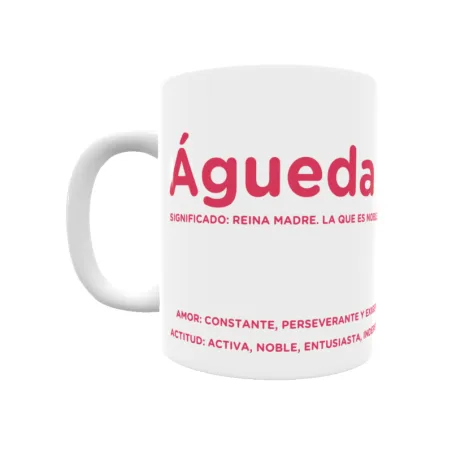 Taza - Águeda Regalo original y funcional. Taza personalizada con significado, actitud y amor.