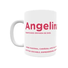 Taza - Angelina Regalo original y funcional. Taza personalizada con significado, actitud y amor.