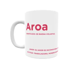 Taza - Aroa Regalo original y funcional. Taza personalizada con significado, actitud y amor.