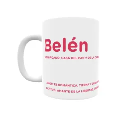 Taza - Belén Regalo original y funcional. Taza personalizada con significado, actitud y amor.