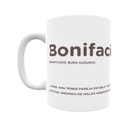 Taza Con El Significado Del Nombre Bonifacio