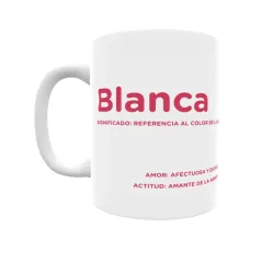 Taza - Blanca Regalo original y funcional. Taza personalizada con significado, actitud y amor.