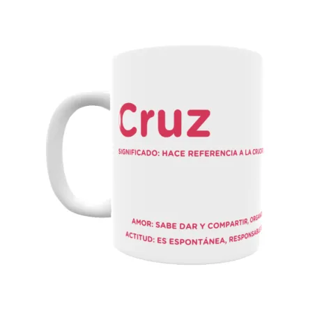 Taza - Cruz Regalo original y funcional. Taza personalizada con significado, actitud y amor.