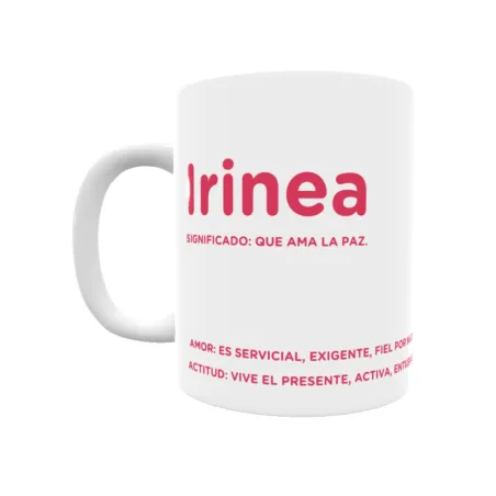 Taza - Irinea Regalo original y funcional. Taza personalizada con significado, actitud y amor.