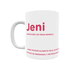 Taza - Jeni Regalo original y funcional. Taza personalizada con significado, actitud y amor.