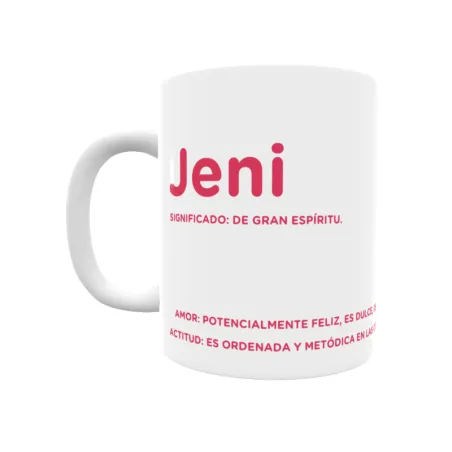 Taza - Jeni Regalo original y funcional. Taza personalizada con significado, actitud y amor.