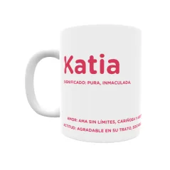 Taza - Katia Regalo original y funcional. Taza personalizada con significado, actitud y amor.