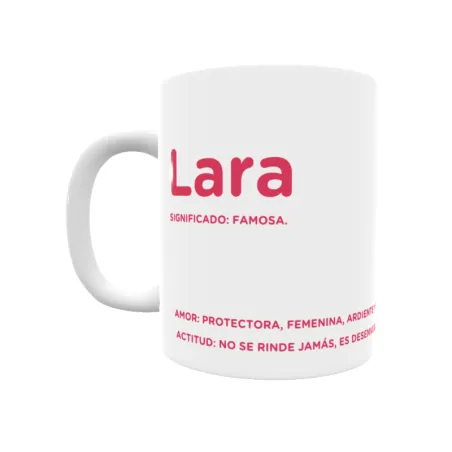 Taza - Lara Regalo original y funcional. Taza personalizada con significado, actitud y amor.