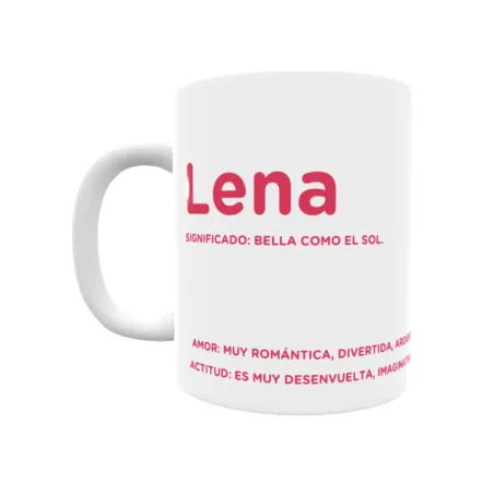 Taza - Lena Regalo original y funcional. Taza personalizada con significado, actitud y amor.