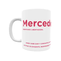 Taza - Mercedes Regalo original y funcional. Taza personalizada con significado, actitud y amor.