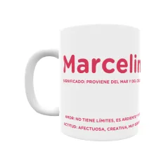 Taza - Marcelina Regalo original y funcional. Taza personalizada con significado, actitud y amor.