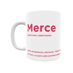 Taza - Merce Regalo original y funcional. Taza personalizada con significado, actitud y amor.