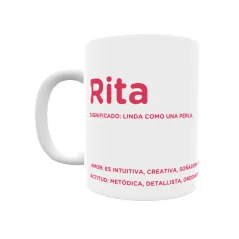 Taza - Rita Regalo original y funcional. Taza personalizada con significado, actitud y amor.