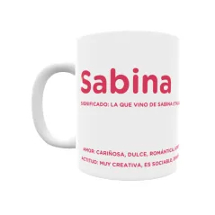 Taza - Sabina Regalo original y funcional. Taza personalizada con significado, actitud y amor.