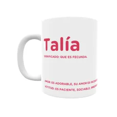 Taza - Talía Regalo original y funcional. Taza personalizada con significado, actitud y amor.