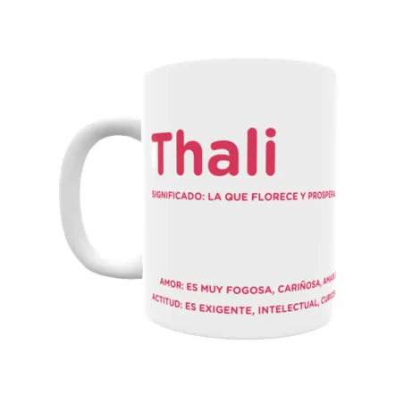 Taza - Thali Regalo original y funcional. Taza personalizada con significado, actitud y amor.