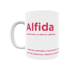 Taza - Alfida Regalo original y funcional. Taza personalizada con significado, actitud y amor.