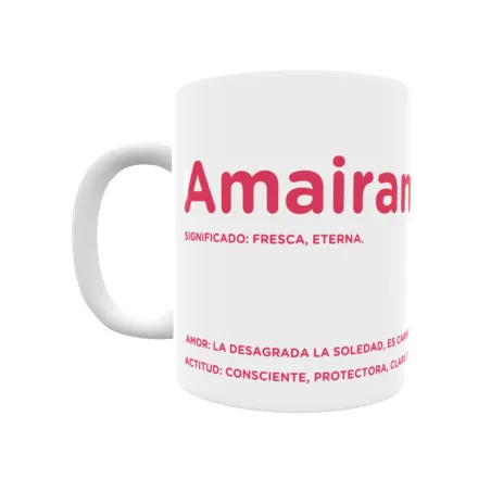 Taza - Amairany Regalo original y funcional. Taza personalizada con significado, actitud y amor.