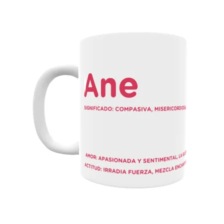 Taza - Ane Regalo original y funcional. Taza personalizada con significado, actitud y amor.