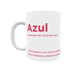 Taza - Azul Regalo original y funcional. Taza personalizada con significado, actitud y amor.