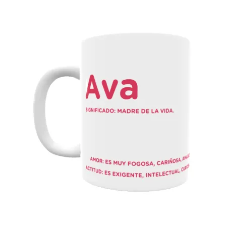 Taza - Ava Regalo original y funcional. Taza personalizada con significado, actitud y amor.