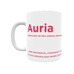 Taza - Auria Regalo original y funcional. Taza personalizada con significado, actitud y amor.