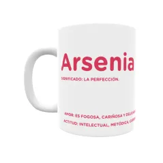 Taza - Arsenia Regalo original y funcional. Taza personalizada con significado, actitud y amor.