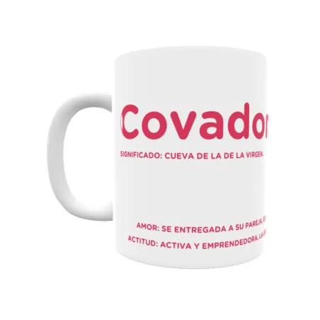 Taza - Covadonga Regalo original y funcional. Taza personalizada con significado, actitud y amor.