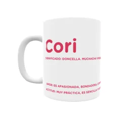 Taza - Cori Regalo original y funcional. Taza personalizada con significado, actitud y amor.