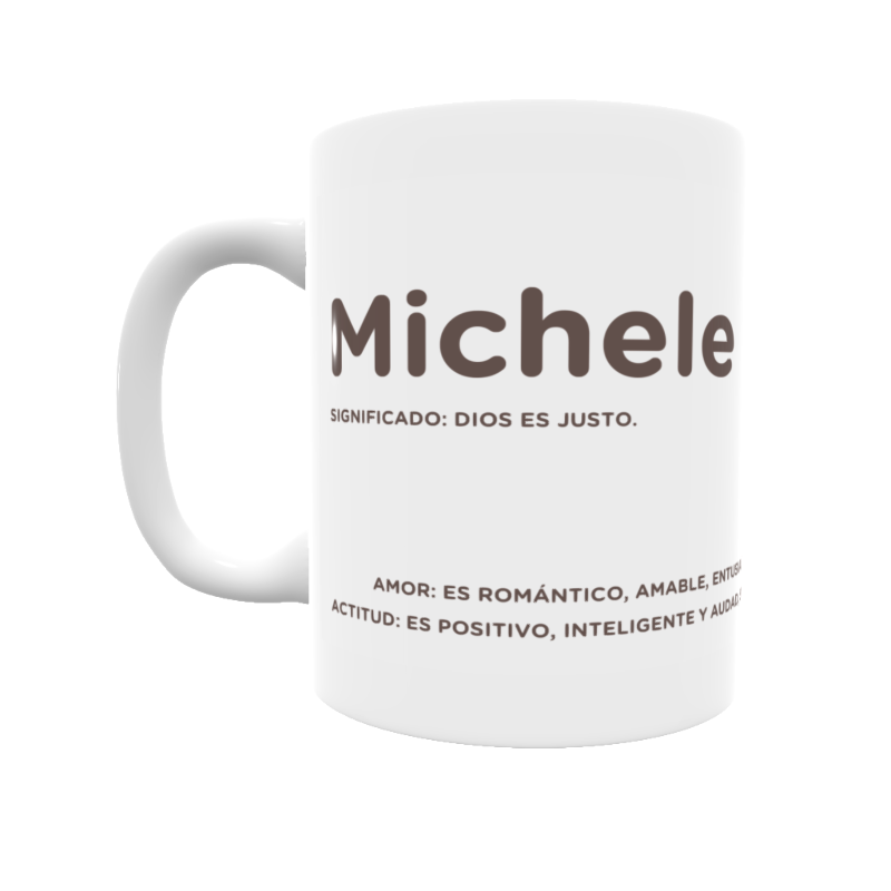 Taza con el significado del nombre Michele