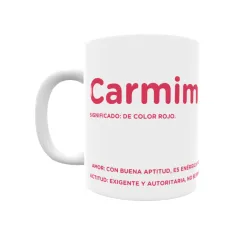 Taza - Carmim Regalo original y funcional. Taza personalizada con significado, actitud y amor.