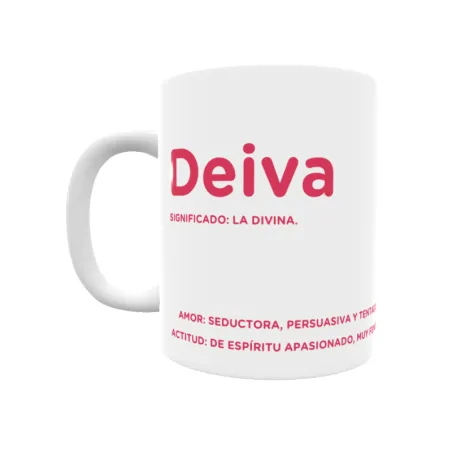 Taza - Deiva Regalo original y funcional. Taza personalizada con significado, actitud y amor.