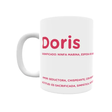 Taza - Doris Regalo original y funcional. Taza personalizada con significado, actitud y amor.