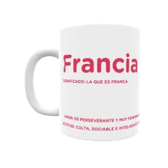 Taza - Francia Regalo original y funcional. Taza personalizada con significado, actitud y amor.