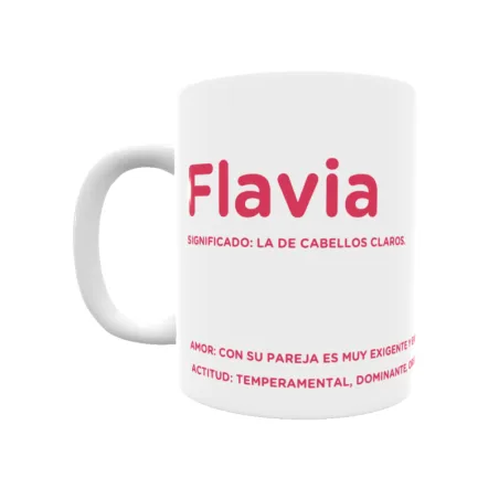 Taza - Flavia Regalo original y funcional. Taza personalizada con significado, actitud y amor.