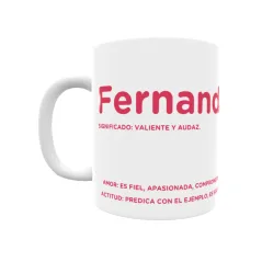 Taza - Fernanda Regalo original y funcional. Taza personalizada con significado, actitud y amor.