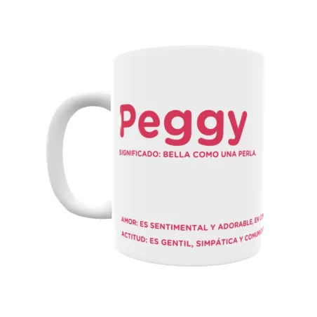 Taza - Peggy Regalo original y funcional. Taza personalizada con significado, actitud y amor.