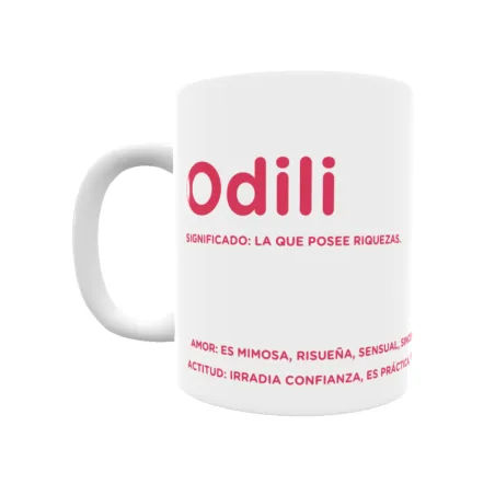 Taza - Odili Regalo original y funcional. Taza personalizada con significado, actitud y amor.