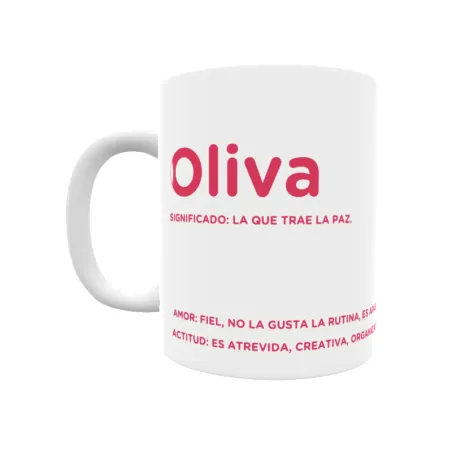 Taza - Oliva Regalo original y funcional. Taza personalizada con significado, actitud y amor.