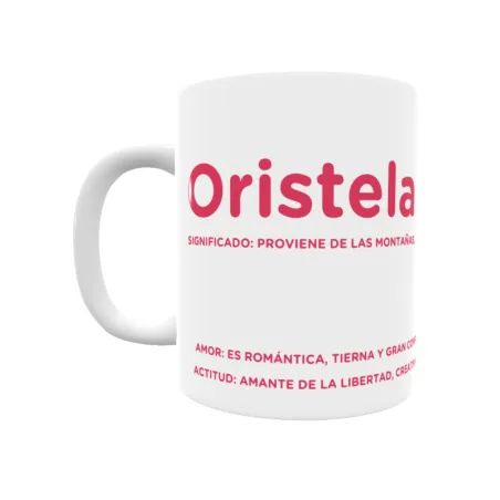 Taza - Oristela Regalo original y funcional. Taza personalizada con significado, actitud y amor.