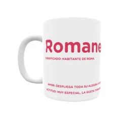 Taza - Romane Regalo original y funcional. Taza personalizada con significado, actitud y amor.