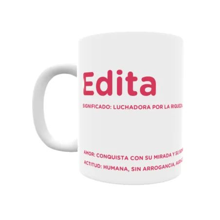 Taza - Edita Regalo original y funcional. Taza personalizada con significado, actitud y amor.