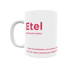 Taza - Etel Regalo original y funcional. Taza personalizada con significado, actitud y amor.